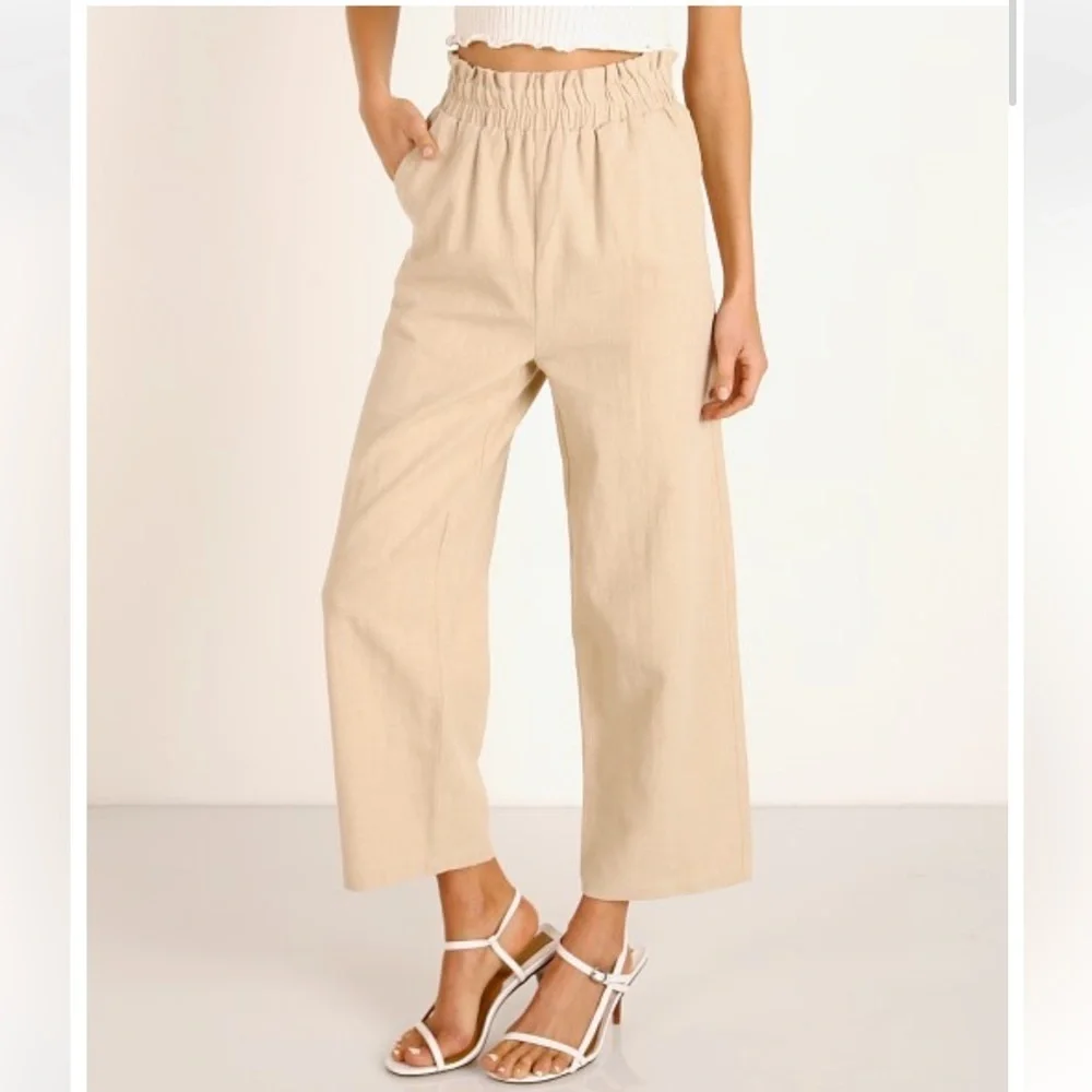 Women’s Auguste the Label 100% Ramie Boho Peggy Pants - Picture 2 of 5